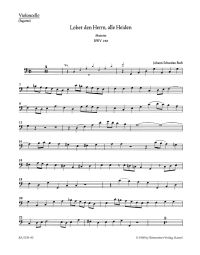 Motet No.6 Lobet den Herrn, alle Heiden (BWV 230) (Cello/Bassoon)