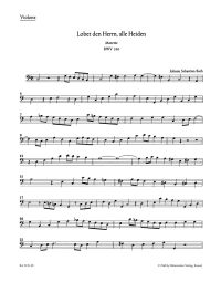 Motet No.6 Lobet den Herrn, alle Heiden (BWV 230) (Double Bass)