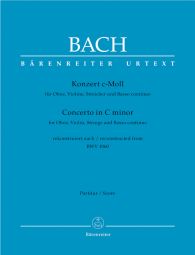 Concerto for Violin and Oboe in C minor (reconstructed from BWV 1060) (Full Score, paperback)