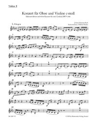 Concerto for Violin and Oboe in C minor (reconstructed from BWV 1060) (Violin II)