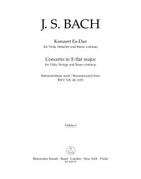 Concerto for Viola in E-flat major (reconstruction based on BWV 169, 49, 1053) (Violin I)