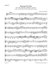 Concerto for Viola in E-flat major (reconstruction based on BWV 169, 49, 1053) (Violin II)