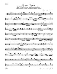 Concerto for Viola in E-flat major (reconstruction based on BWV 169, 49, 1053) (Viola)