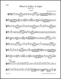 Mass in A major (BWV 234) Lutheran Mass 2 (Viola)