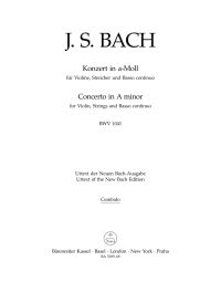 Concerto for Violin in A minor (BWV 1041) (Cembalo)