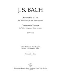 Concerto for Violin in E major (BWV 1042) (Cello/Bass)