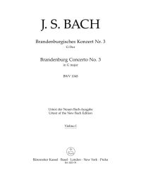 Brandenburg Concerto No.3 in G major (BWV 1048) (Violin I)