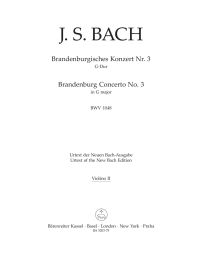 Brandenburg Concerto No.3 in G major m(BWV 1048) (Violin II)
