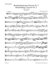 Brandenburg Concerto No.5 in D major (BWV 1050) (Viola)