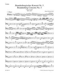 Brandenburg Concerto No.5 in D major (BWV 1050) (Double Bass)