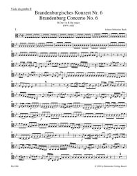 Brandenburg Concerto No.6 in B-flat major (BWV 1051) Viola Da Gamba II