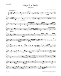 Magnificat in E-flat major (BWV 243a) (Violin II)