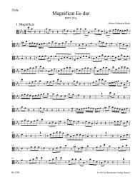Magnificat in E-flat major (BWV 243a) (Viola)