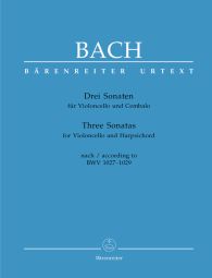 Three Sonatas for Violoncello and Harpsichord according to BWV 1027-1029