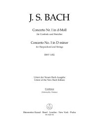Concerto for Harpsichord No.1 in D minor (BWV 1052) (Cello/Bass)