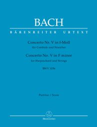 Concerto for Harpsichord No.5 in F minor (BWV 1056) (Full Score, paperback))