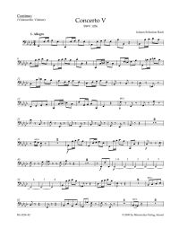 Concerto for Harpsichord No.5 in F minor (BWV 1056) (Cello/Bass)