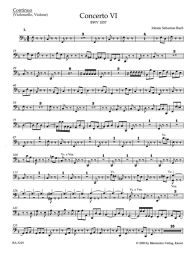 Concerto for Harpsichord No.6 in F major (BWV 1057) (Cello/Bass)