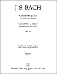 Concerto for Harpsichord in G minor (BWV 1058) (Violin II)