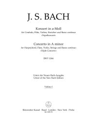 Triple Concerto Amin BWV1044 (Violin I)