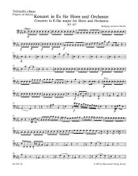 Concerto for Horn No.2 in E-flat major (K.417) (Cello/Bass)