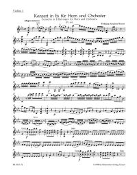 Concerto for Horn No.4 in E-flat major (K.495) (Violin I)