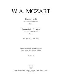 Concerto for Horn No.1 in D major (K.412 + K.514) (Violin II)