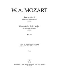 Concerto for Piano No.6 in B-flat major (K.238) (Viola)