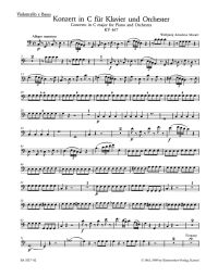Concerto for Piano No.21 in C major (K.467) (Cello/Bass)