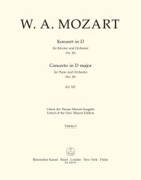 Concerto for Piano No.26 in D major (K.537) (Coronation) (Violin I)
