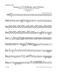 Concerto for Piano No.26 in D major (K.537) (Coronation) (Cello/Bass)