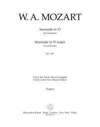 Serenade in D major (K.239) (Serenata notturna) (Timpani)
