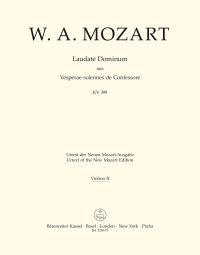 Laudate Dominum (K.339) from the Vesperae solennes de Confessore (Violin II)