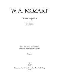 Dixit et Magnificat in C major (K.193) (Organ)