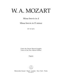 Missa brevis in D minor (K.65) (Organ)