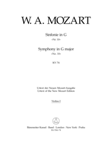 Symphony No.10 in G major (K.74) (Violin I)