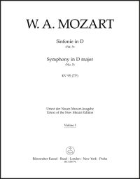 Symphony in D major (K.95) (Violin I)