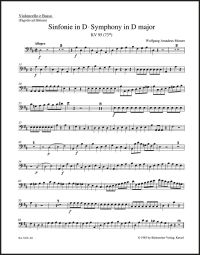 Symphony in D major (K.95) (Cello/Bass)