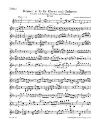 Concerto for Piano No.14 in E-flat major (K.449) (Violin I)