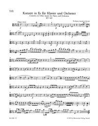 Concerto for Piano No.14 in E-flat major (K.449) (Viola)