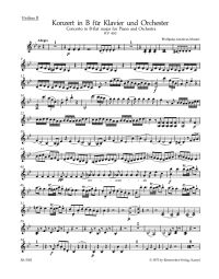 Concerto for Piano No.15 in B-flat major (K.450) (Violin II)