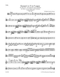 Concerto for three or two Pianos No.7 in F major (K.242) (Lodron) (Viola I/II)
