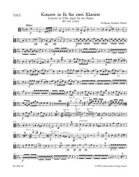 Concerto for two Pianos No.10 in E-flat major (K.365) (Viola II)