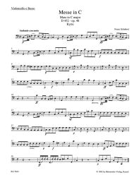 Mass in C major Op.48 D 452 (Cello/Bass)