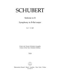 Symphony No.5 in B-flat major D 485 (Viola)