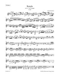 Rondo for Violin and Strings in A major D 438 (Violin I)