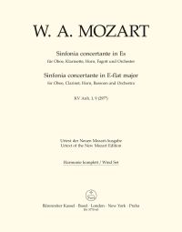 Sinfonia concertante for Oboe, Clarinet, Horn, Bassoon in E-flat major (K.297b) (Wind Set)