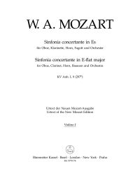 Sinfonia concertante for Oboe, Clarinet, Horn, Bassoon in E-flat major (K.297b) (Violin I)