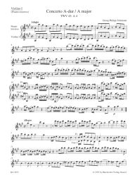 Concerto in A major (TWV 43:A4) (Violin I)