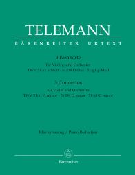 Three Concertos for Violin (Violin & Piano)